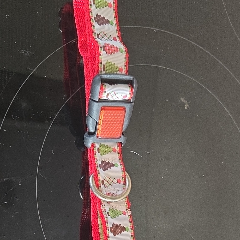 Handmade Chtistmas Dog Collar